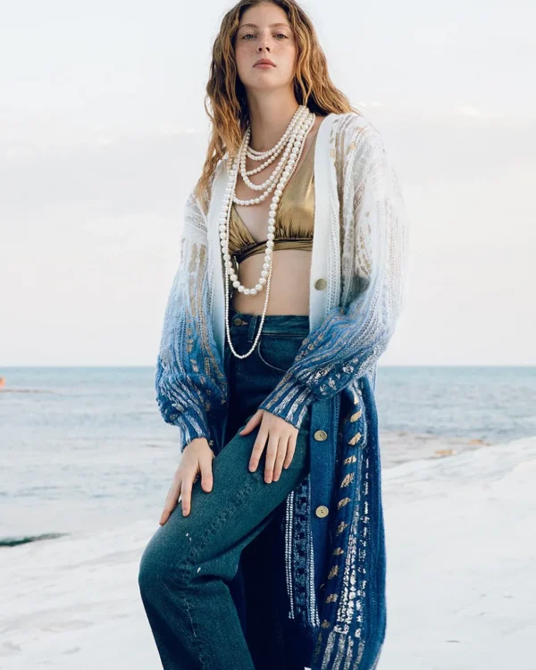 Femmes Mes Demoiselles Paris Manteau Blue Belle