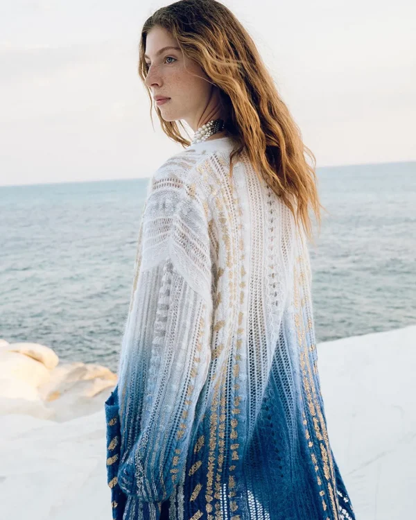 Femmes Mes Demoiselles Paris Manteau Blue Belle
